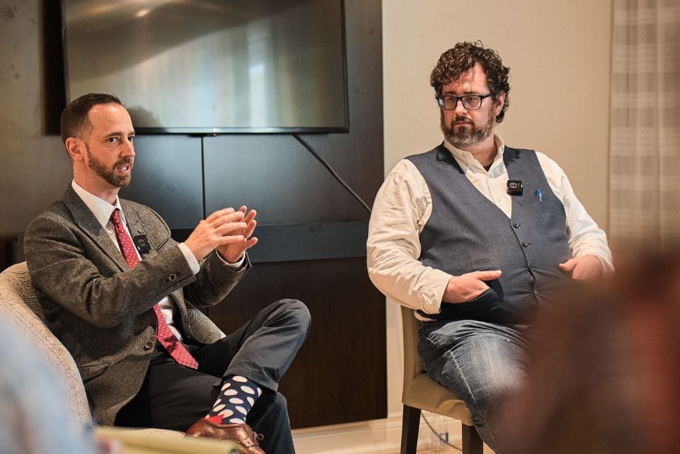 Mikkel Thorup and Gregory Treat speaking about  Building the Family Treasury and Internal Bank