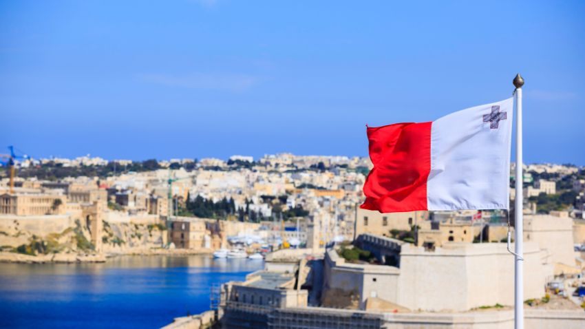 Vista del Puerto de La Valeta, Malta