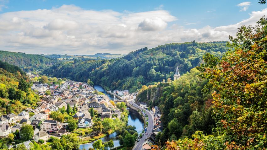 Vianden valley in Luxembourg
