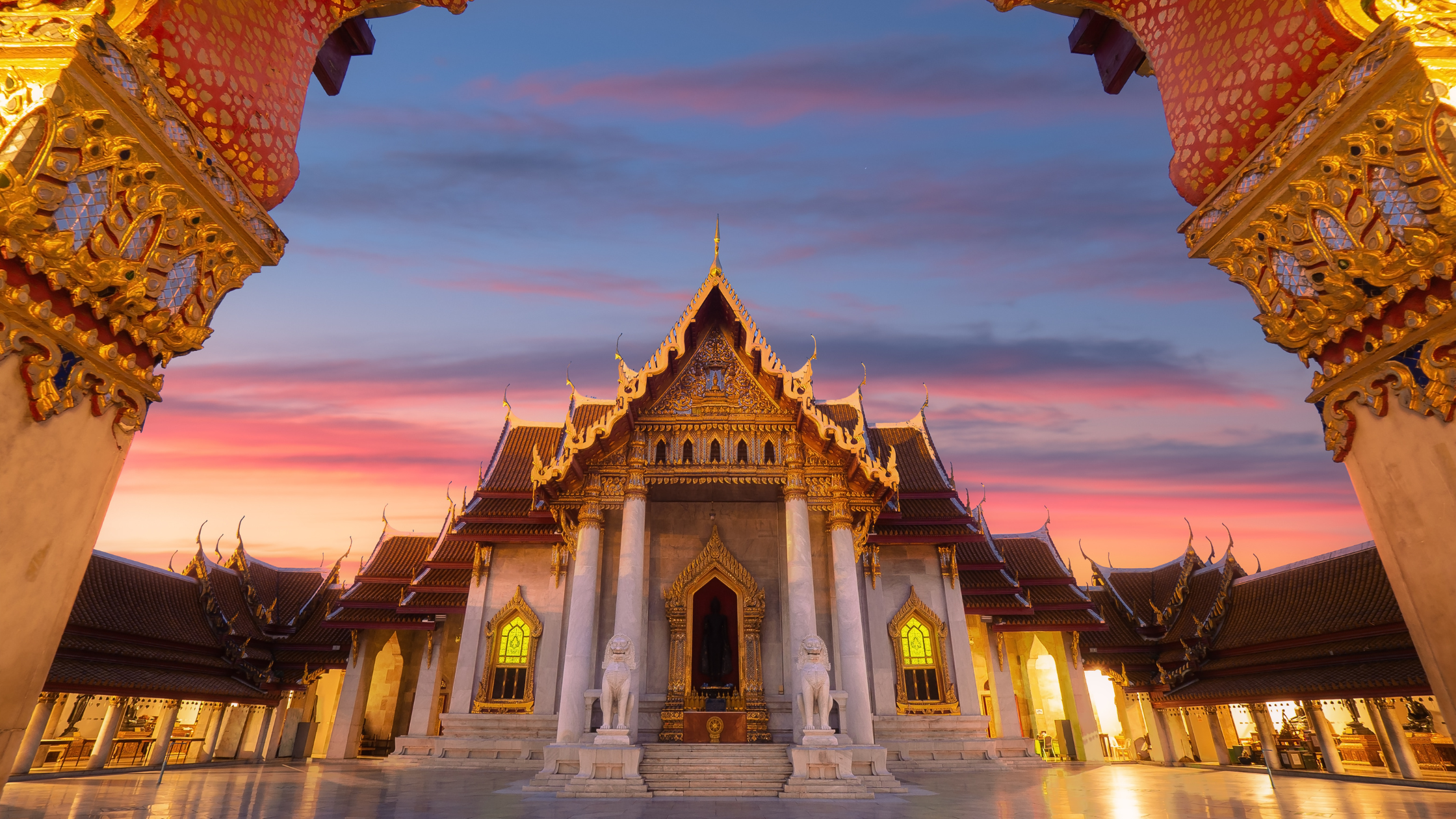 Wat Benchamabophit, Bangkok, Tailandia - Otra forma de obtener la residencia en Tailandia es solicitar una visa de residencia a largo plazo. 
