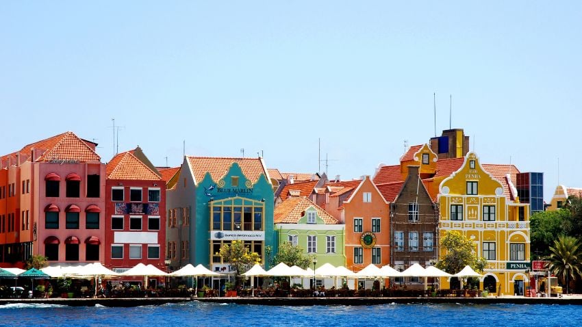 Cidade de Willemstad na Ilha de Curaçao