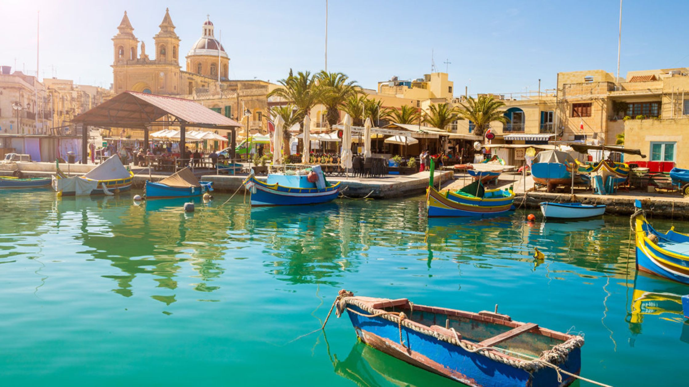 harbor for fishermen Marsaxlokk, Malta